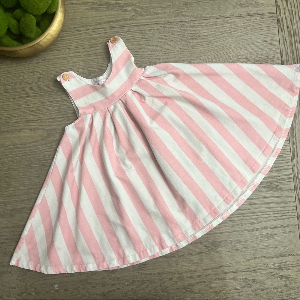 SweetHoney 4T Pink and White Striped Dress